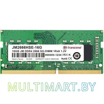 Оперативная память Transcend JetRam 16GB DDR4 SODIMM PC4-21300 (JM2666HSE-16G)